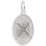 Rembrandt Charms Archery Charm Pendant Available in Gold or Sterling Silver