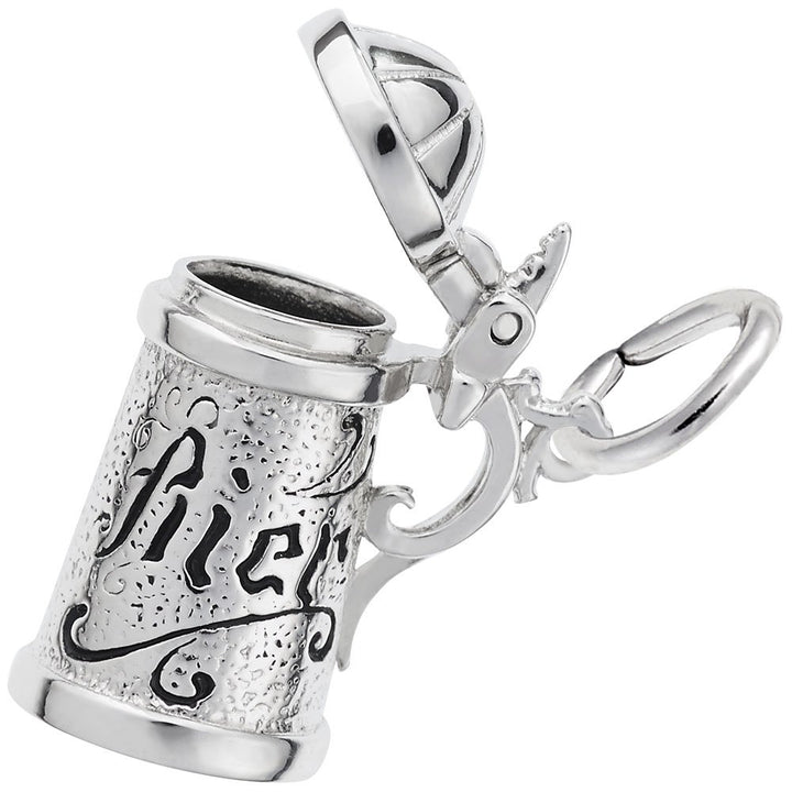 Rembrandt Charms 925 Sterling Silver Beer Stein Charm Pendant