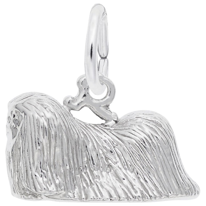 Rembrandt Charms 14K White Gold Pekingese Charm Pendant