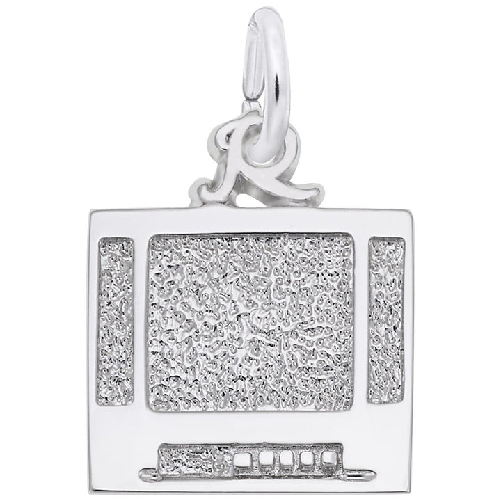 Rembrandt Charms 925 Sterling Silver Tv Flatscreen Charm Pendant