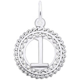 Rembrandt Charms 925 Sterling Silver Number 1 Charm Pendant