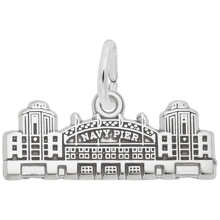 Rembrandt Charms 925 Sterling Silver Navy Pier Charm Pendant