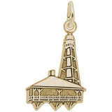 Rembrandt Charms Gold Plated Sterling Silver Sanibel, Fl Lighthouse Charm Pendant