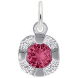 Rembrandt Charms Petite Birthstone - Jan Charm Pendant Available in Gold or Sterling Silver