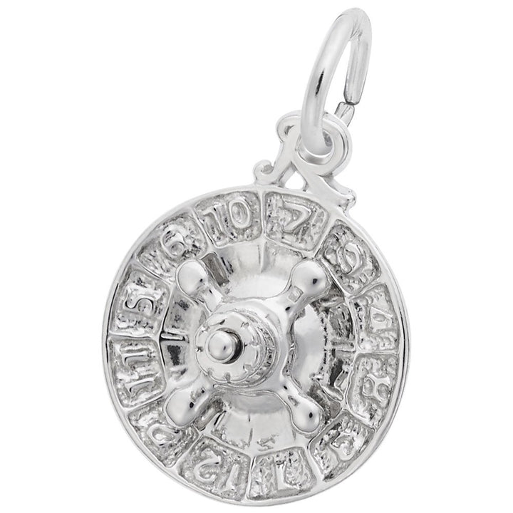 Rembrandt Charms 925 Sterling Silver Roulette Wheel Charm Pendant