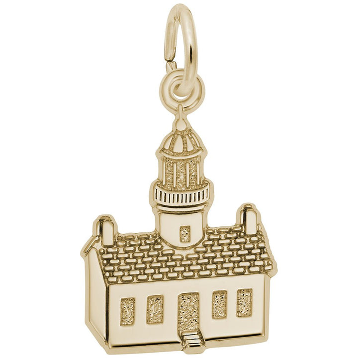 Rembrandt Charms 14K Yellow Gold Pt Loma, Ca Lighthouse Charm Pendant
