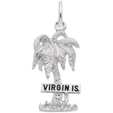Rembrandt Charms Virgin Islands Charm Pendant Available in Gold or Sterling Silver