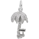 Rembrandt Charms 14K White Gold Hawaii Palm Charm Pendant
