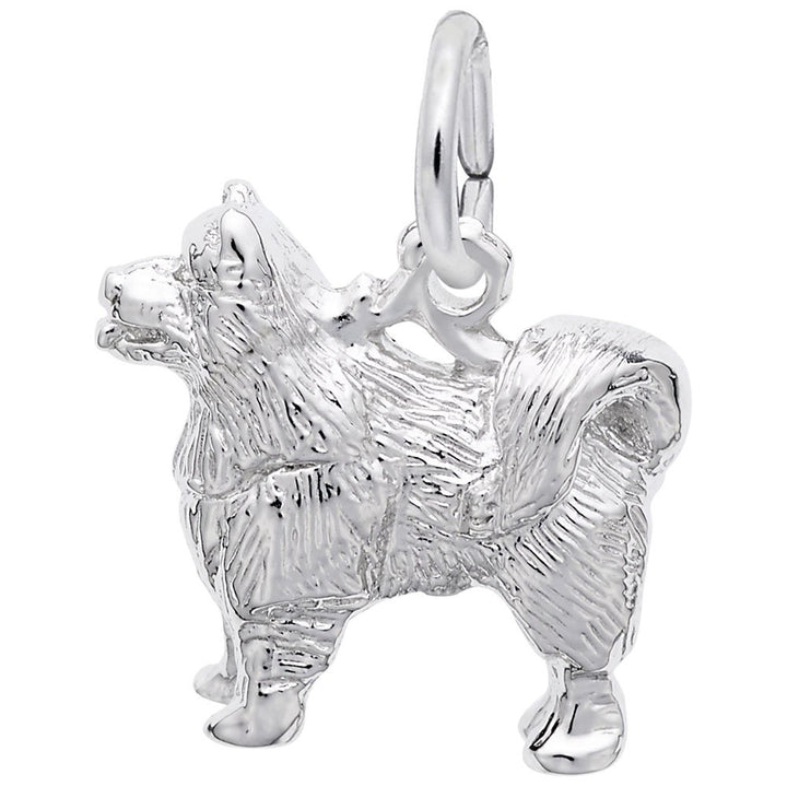 Rembrandt Charms Samoyed Charm Pendant Available in Gold or Sterling Silver