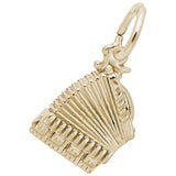 Rembrandt Charms Gold Plated Sterling Silver Accordion Charm Pendant