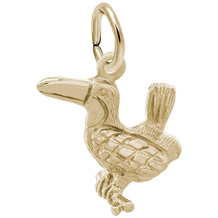 Rembrandt Charms 14K Yellow Gold Toucan Charm Pendant