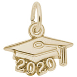 Rembrandt Charms 14K Yellow Gold Grad Cap 2020 Charm Pendant