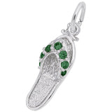 Rembrandt Charms Sandal - Emerald Green Charm Pendant Available in Gold or Sterling Silver