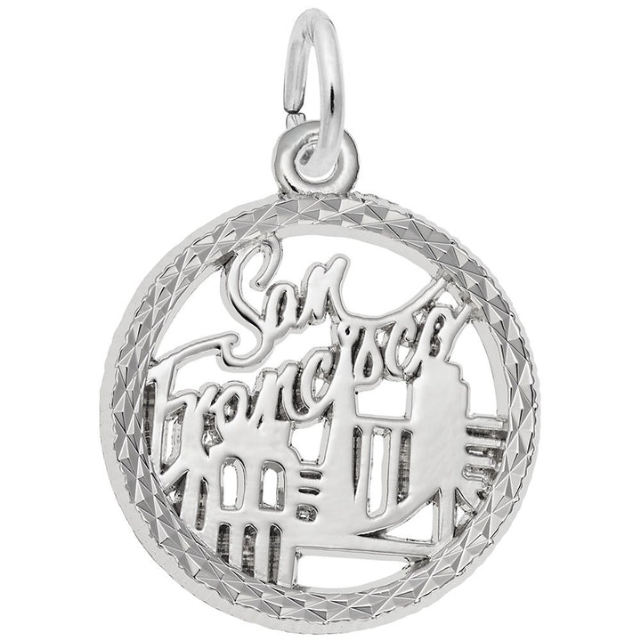 Rembrandt Charms 925 Sterling Silver San Francisco Charm Pendant