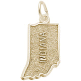 Rembrandt Charms Gold Plated Sterling Silver Indiana Charm Pendant