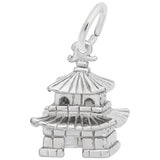 Rembrandt Charms 925 Sterling Silver Oriental Temple Charm Pendant