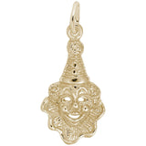 Rembrandt Charms Gold Plated Sterling Silver Clown Charm Pendant