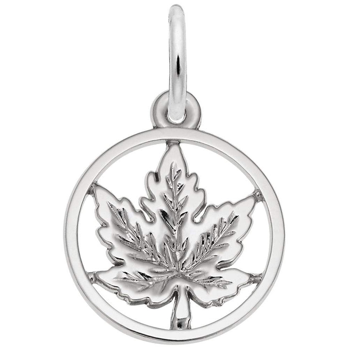 Rembrandt Charms 925 Sterling Silver Maple Leaf Charm Pendant