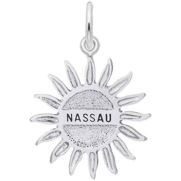 Rembrandt Charms Nassau Sun Large Charm Pendant Available in Gold or Sterling Silver