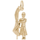 Rembrandt Charms Gold Plated Sterling Silver Color Guard Charm Pendant
