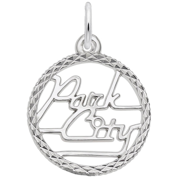 Rembrandt Charms Park City Charm Pendant Available in Gold or Sterling Silver