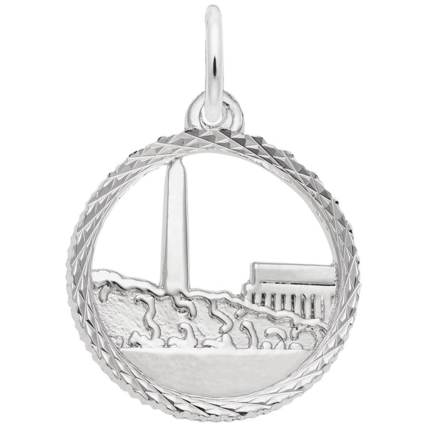Rembrandt Charms Washington  Monument Charm Pendant Available in Gold or Sterling Silver