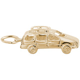 Rembrandt Charms Gold Plated Sterling Silver Mini Van Charm Pendant