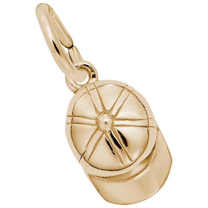 Rembrandt Charms 14K Yellow Gold Baseball Cap Charm Pendant