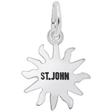 Rembrandt Charms 925 Sterling Silver St. John Sun Small Charm Pendant