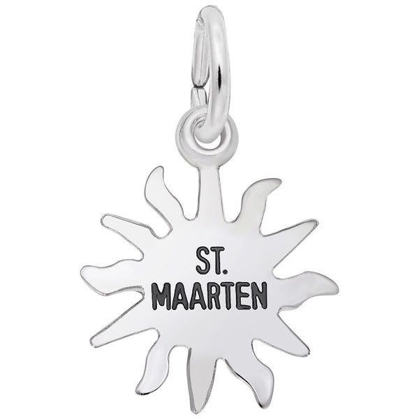 Rembrandt Charms St. Maarten Sun Small Charm Pendant Available in Gold or Sterling Silver