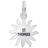 Rembrandt Charms 925 Sterling Silver St. Thomas Sun Small Charm Pendant