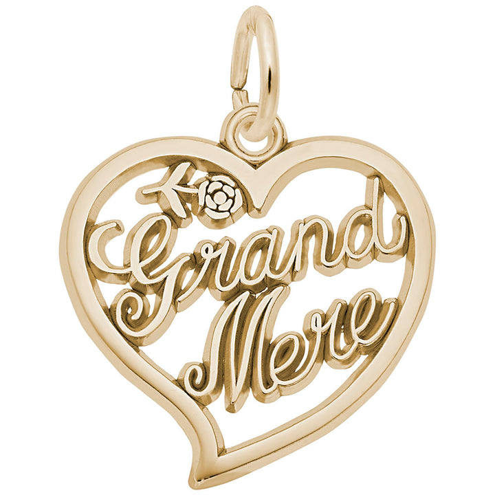 Rembrandt Charms Gold Plated Sterling Silver Grand-Mere Charm Pendant