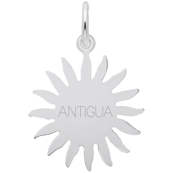 Rembrandt Charms Antigua Sun Large Charm Pendant Available in Gold or Sterling Silver