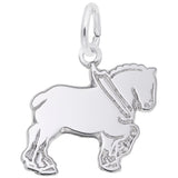 Rembrandt Charms Clydesdale Charm Pendant Available in Gold or Sterling Silver