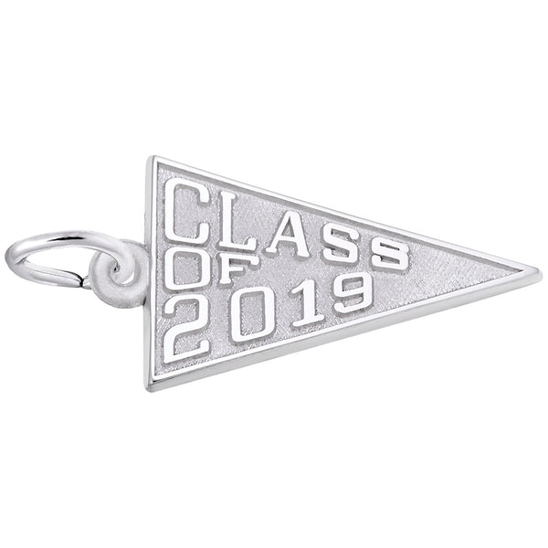 Rembrandt Charms Class Of 2019 Charm Pendant Available in Gold or Sterling Silver