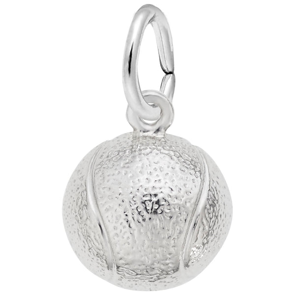 Rembrandt Charms Tennis Ball Charm Pendant Available in Gold or Sterling Silver