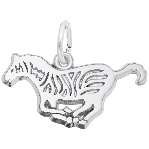 Rembrandt Charms Zebra Charm Pendant Available in Gold or Sterling Silver