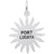 Rembrandt Charms Port Lucaya Sun Large Charm Pendant Available in Gold or Sterling Silver