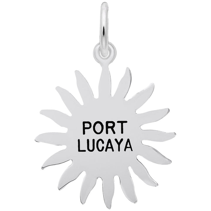 Rembrandt Charms Port Lucaya Sun Large Charm Pendant Available in Gold or Sterling Silver