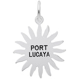 Rembrandt Charms 925 Sterling Silver Port Lucaya Sun Large Charm Pendant