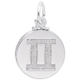 Rembrandt Charms Gemini Charm Pendant Available in Gold or Sterling Silver