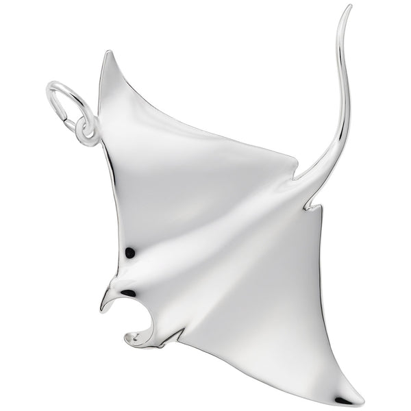Rembrandt Charms Manta Ray Charm Pendant Available in Gold or Sterling Silver