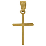 10kt Yellow Gold Unisex Latin Cross Religious Charm Pendant