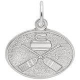 Rembrandt Charms 925 Sterling Silver Curling Charm Pendant