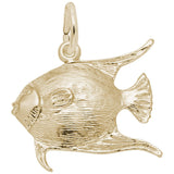 Rembrandt Charms Gold Plated Sterling Silver Angelfish Charm Pendant