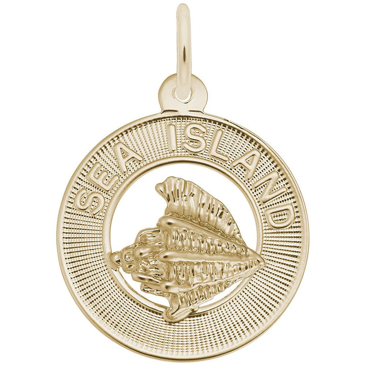 Rembrandt Charms 14K Yellow Gold Sea Island Charm Pendant