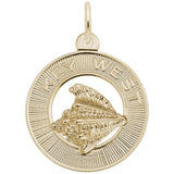 Rembrandt Charms 10K Yellow Gold Key West Charm Pendant