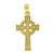 14kt Yellow Gold God Is Love Cross Religious Pendant Charm