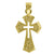 14kt Yellow Gold Unisex DC Cross Ht:25.7mm Religious Pendant Charm