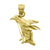 14kt Yellow Gold Unisex DC Penguin Bird Ht:20.3mm Pendant Charm